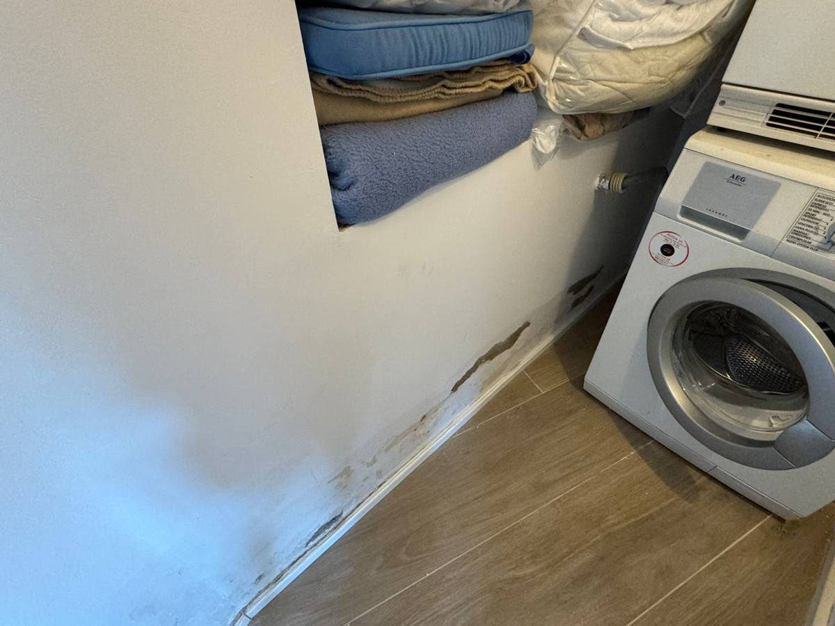 Reparació d’una zona afectada per humitat