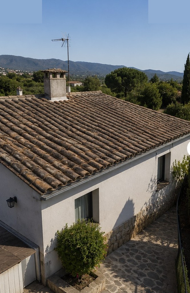 Coberta abans d’una instal·lació solar